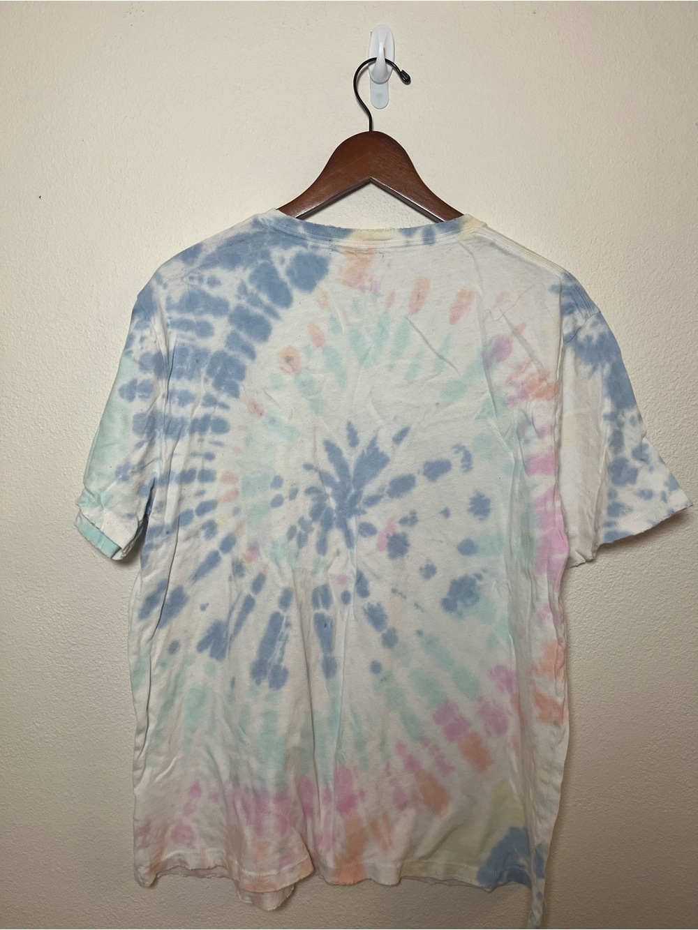 Junk Food Clothing Tie-Dye Mickey Mouse Tee - Blue, Pink, Yellow, White - Picture 2 of 3